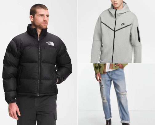 men's clothing cover photo collage