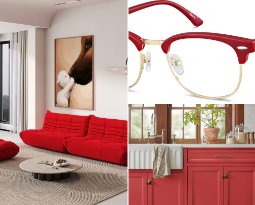 For those who love the color red cover photo collage