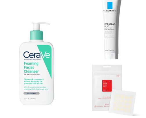 My Acne-Fighting Skincare Routine cover photo collage