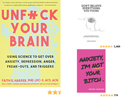 Anxiety books 📚 to help you overcome every fear 💯 cover photo collage