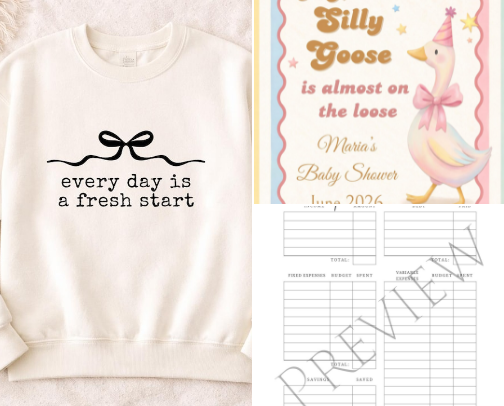 PNG's and Digital Templates cover photo collage