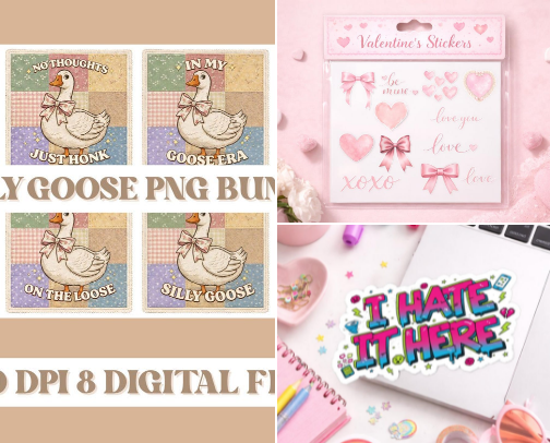 PNG's and Digital Templates cover photo collage