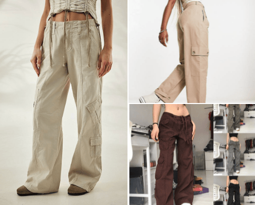 Cargo pants cover photo collage
