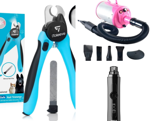 Belle’s Grooming Goodies cover photo collage