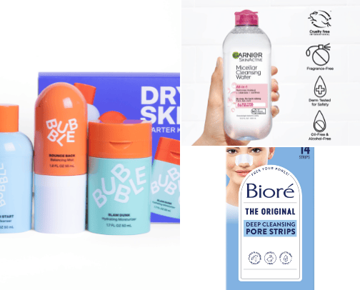 skincare cover photo collage