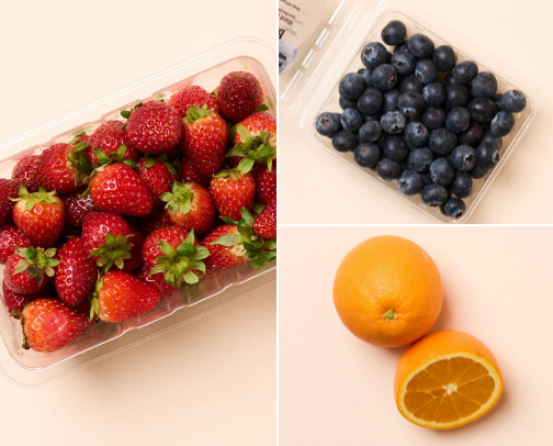 Glow-Up Groceries: Fruits & Veggies for Clear Skin & Radiance cover photo collage