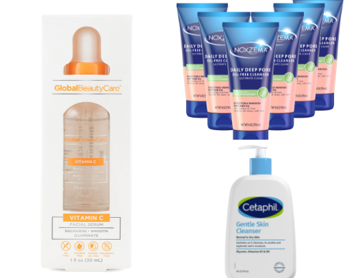 Skin care cover photo collage