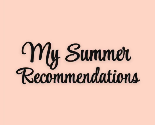 My Summer Recommendations cover photo collage