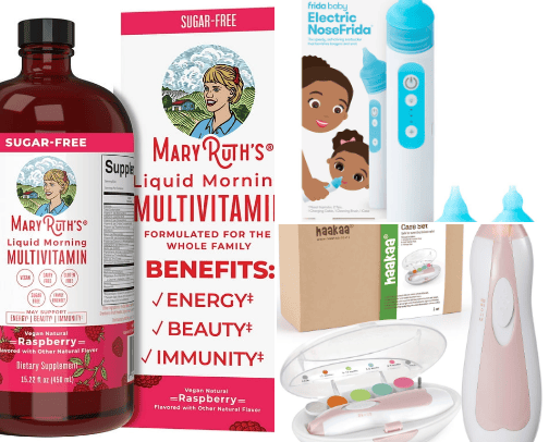 Baby & Mom Registry must haves cover photo collage