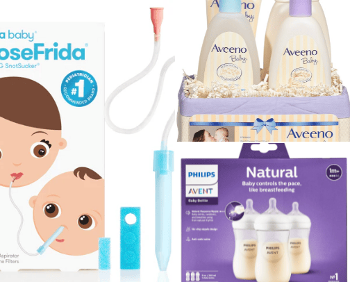 Must have baby items cover photo collage