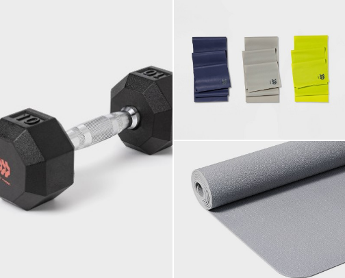 at home workout from @Target cover photo collage