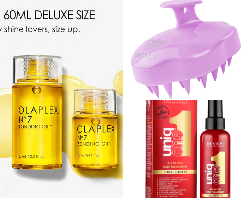 Hair care products - growth,shine,volume🌱 cover photo collage