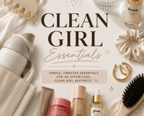 Clean Girl Must-Haves cover photo collage