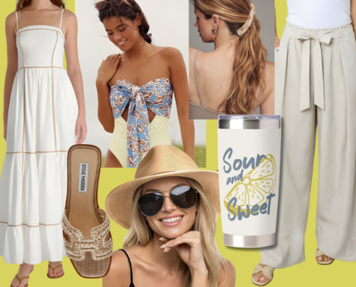 European Summer Aesthetic: Fashion and Accessories cover photo collage