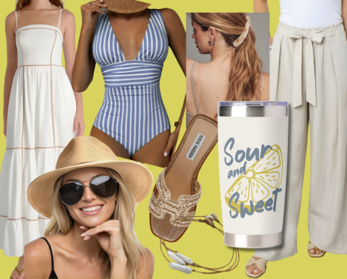 European Summer Aesthetic: Fashion and Accessories cover photo collage