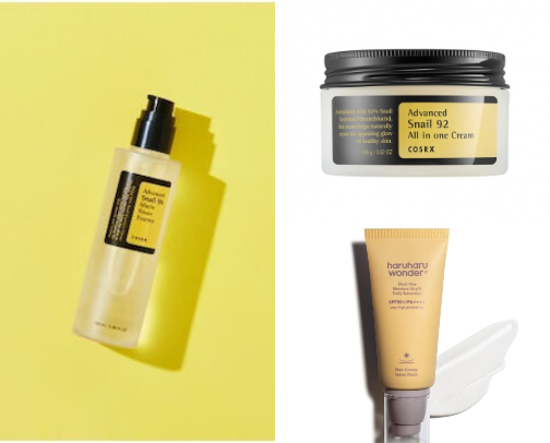 My favorite skincare products cover photo collage