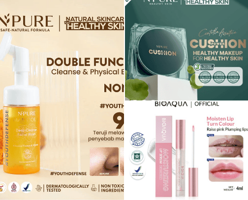 Rekomendasi Skincare dan Makeup cover photo collage