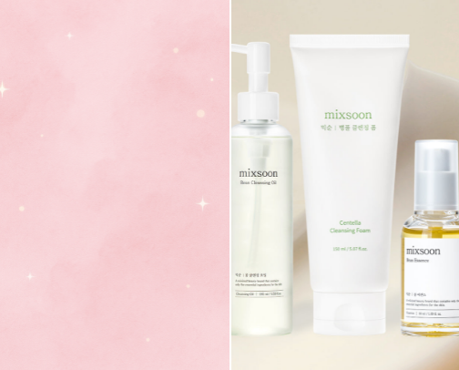 My Exact Mixsoon Routine (Glass Skin)✨ cover photo collage