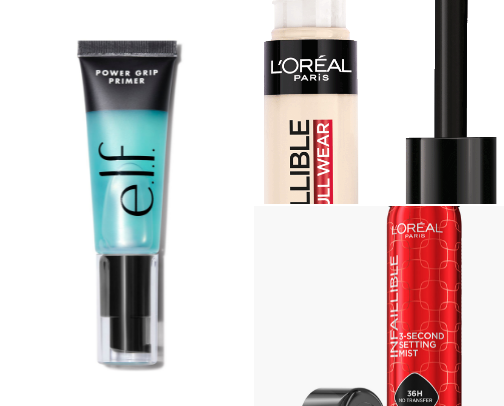 Drugstore makeup dupes for high end cover photo collage