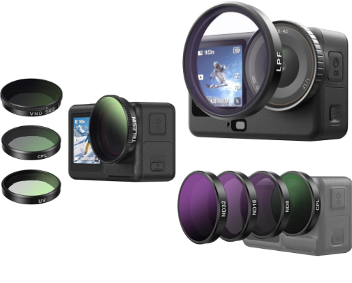 Professional Lens Filters for DJI Osmo Action Series cover photo collage