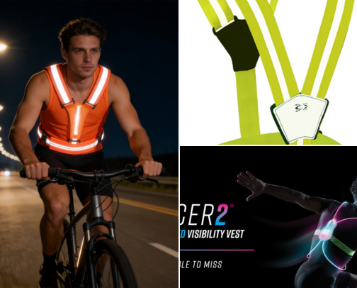 Reflective Vests That Stopped Me From Nearly Getting Hit Running at Night cover photo collage