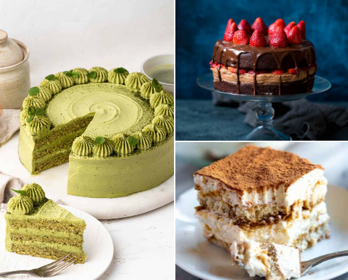 Ideas for pastries and desserts ( ˊᵕˋ )🍰♡ cover photo collage