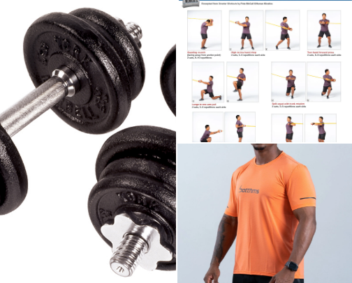 Top home workout essentials cover photo collage