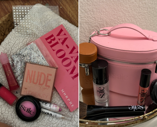 my go-to glowy makeup recs cover photo collage