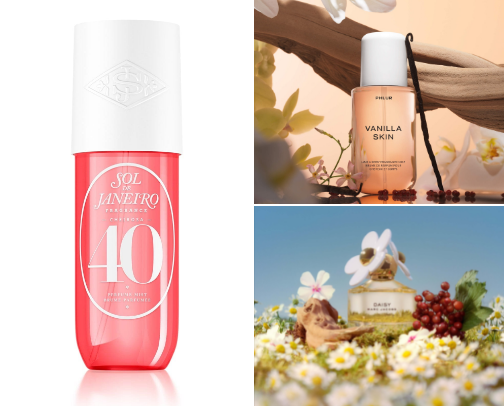 Perfumes/body mist cover photo collage