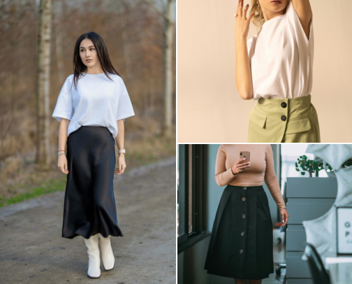 10+ Elegant Skirt Outfits to Try cover photo collage