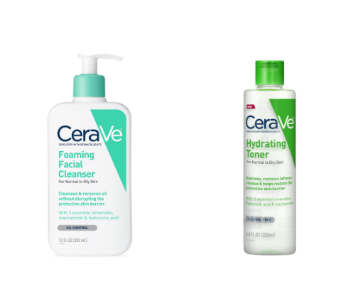 Acne-Prone Morning Skincare Routine with CeraVe (Clean & Protected Skin) cover photo collage