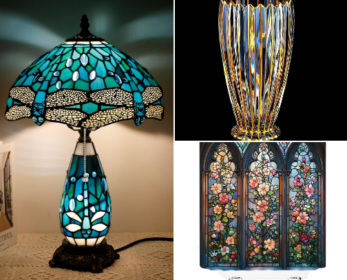 Suncatchers,Stained Glass,Mirrors,Crystal,Colored Glass that I love! cover photo collage