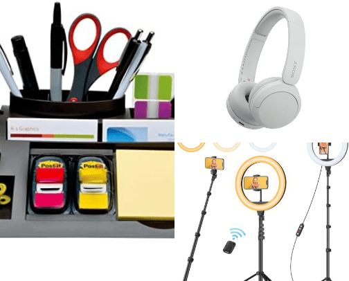 All the work from home necessities I need! cover photo collage