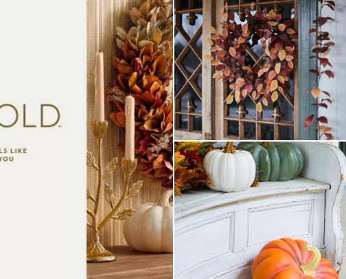 Fall decor cover photo collage