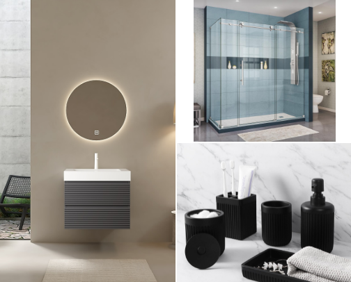 Tiny Bathroom? 10 Genius Ideas To Make It Feel Huge. cover photo collage