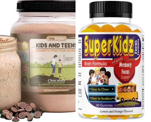 Multivitamins supplement for  kiddos cover photo collage