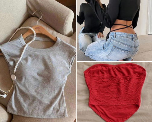 Going out clothes cover photo collage