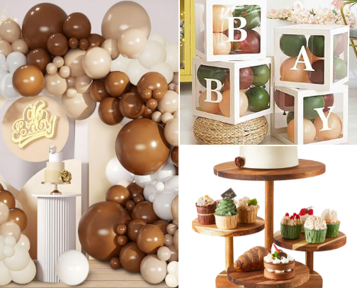 Baby Is Brewing Baby Shower! 👶🏼🎈☕ cover photo collage