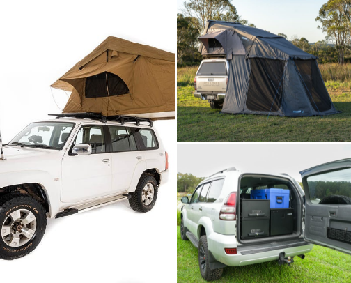 Camping Set Up cover photo collage