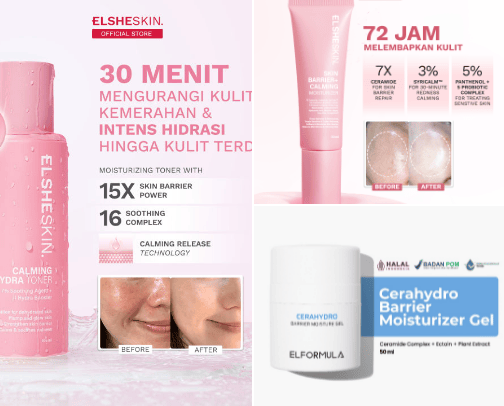 Skincare cover photo collage