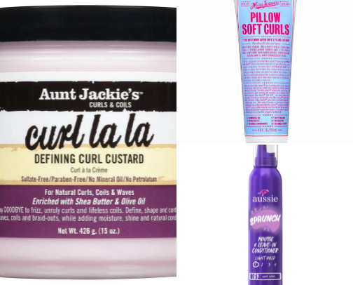 Hair products for that awkward wavy/curly hair cover photo collage