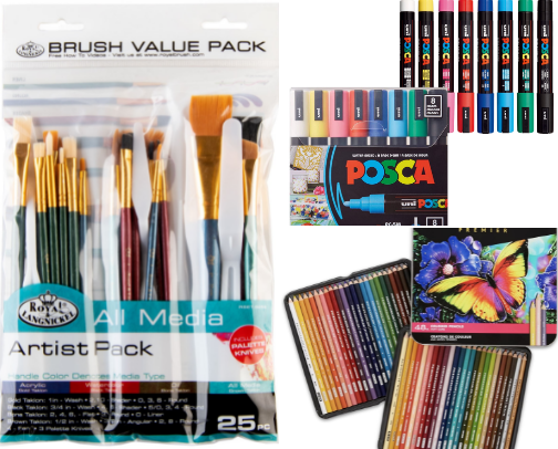 Art Supplies !! cover photo collage