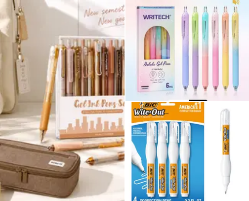 30 stationary items I love cover photo collage