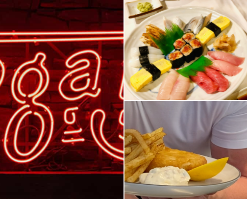 Places to eat around the world cover photo collage