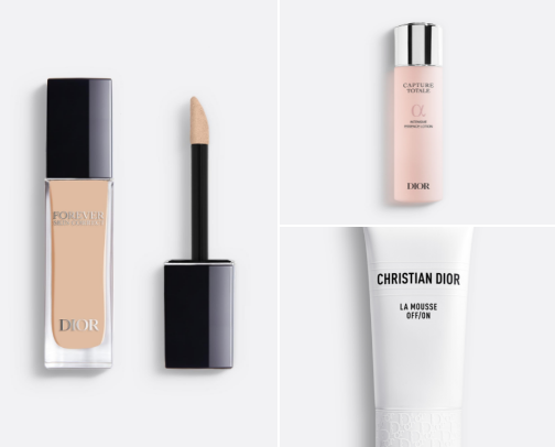 DIOR must haves for daily use. cover photo collage