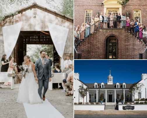 Hickory, NC Wedding Venues cover photo collage