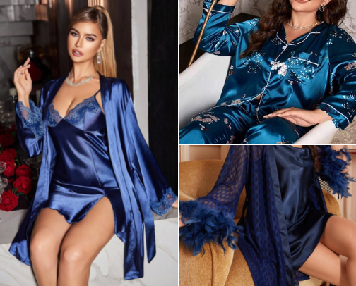 luxury pyjama for women who are living a soft life cover photo collage