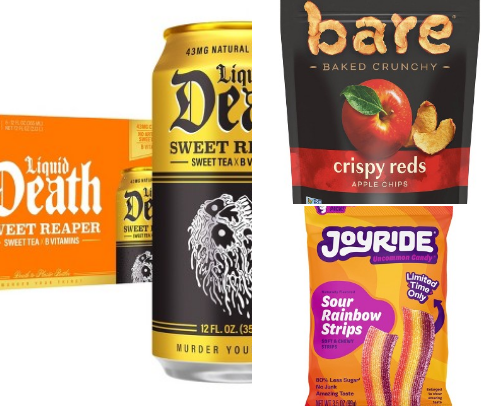 Drinks and snacks cover photo collage