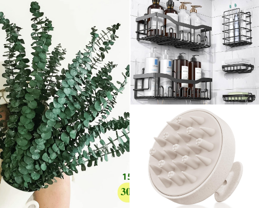 My shower must haves !! cover photo collage