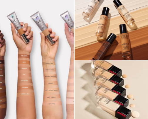 Best Foundations for every skin type! cover photo collage
